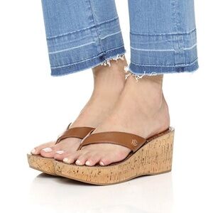 Sam Edelman Romy Tan Wedge Sandals size 6M